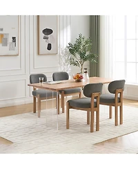 Streamdale Furniture Modern Fabric Upholstered Dining Chairs