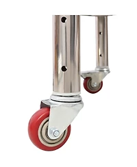 Streamdale Furniture Streamdale Stainless Steel Prep Table 24x24 with Backsplash