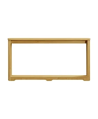 Streamdale Furniture + 70" + Wood + Corrugated Design + Console Table