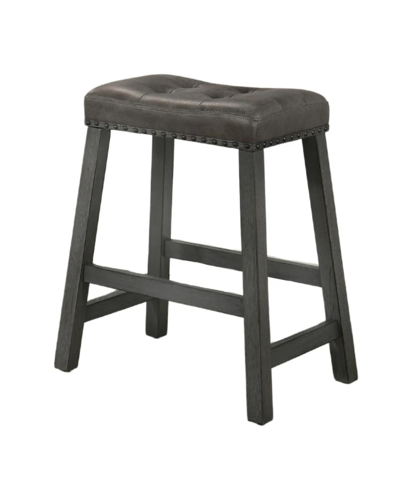 Streamdale Furniture Rustic Backless Counter Stool Set of 2