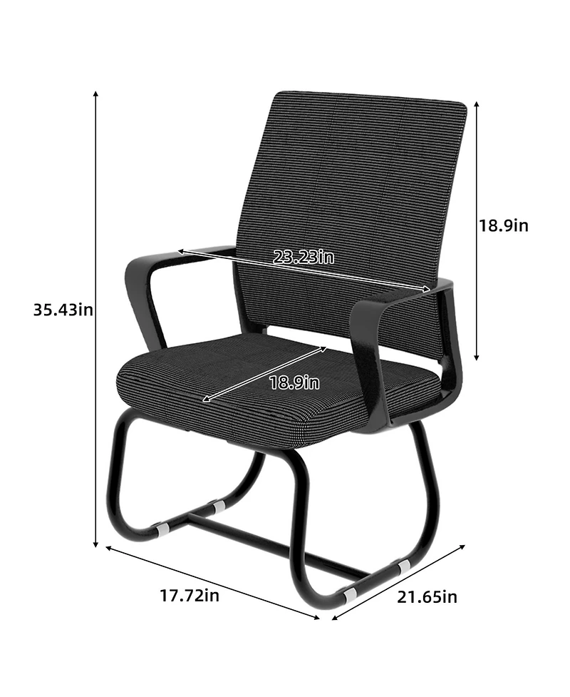 Streamdale Furniture Metal Frame, Soft, Modern Office Chair