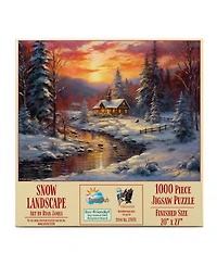 SunsOut Snow Landscape 1000 piece Jigsaw Puzzle for Adults