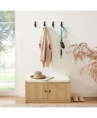 Danya B 4 Piece Dog Wagging Tail Decorative Wall Hook Set