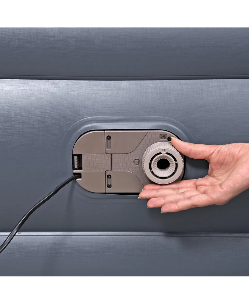 Bestway Tritech LoungeLux Headboard 33" Queen Air Mattress with Built-in Ac Pump