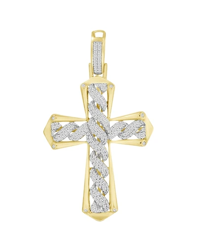 Macy's Men's Diamond Charm (1/2 ct. t.w.) in 10k Yellow Gold