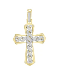 Macy's Men's Diamond Charm (1/2 ct. t.w.) in 10k Yellow Gold