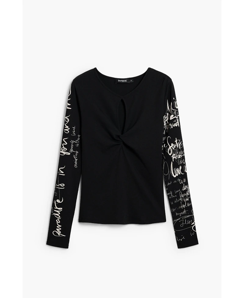 Desigual Women's T-shirt opening lettering