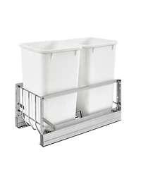 Rev-a-Shelf Double Pullout 27 qt. Kitchen Trash Can w/ Soft-Close, 5349-1527DM-2