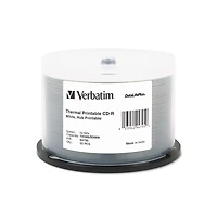 Verbatim 94755 700 Mb/80 min 52x Spindle Cd-r DataLifePlus Printable Recordable Disc (50/Pack