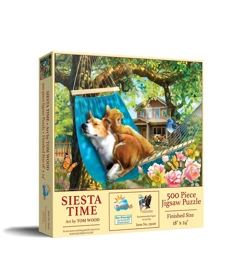 SunsOut Siesta Time 500 piece Jigsaw Puzzle for Adults