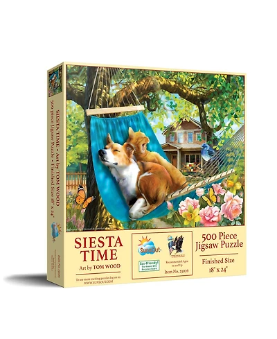 SunsOut Siesta Time 500 piece Jigsaw Puzzle for Adults