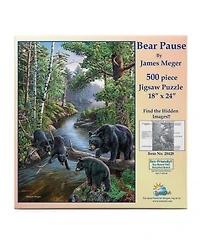SunsOut Bear Pause 500 piece Jigsaw Puzzle for Adults