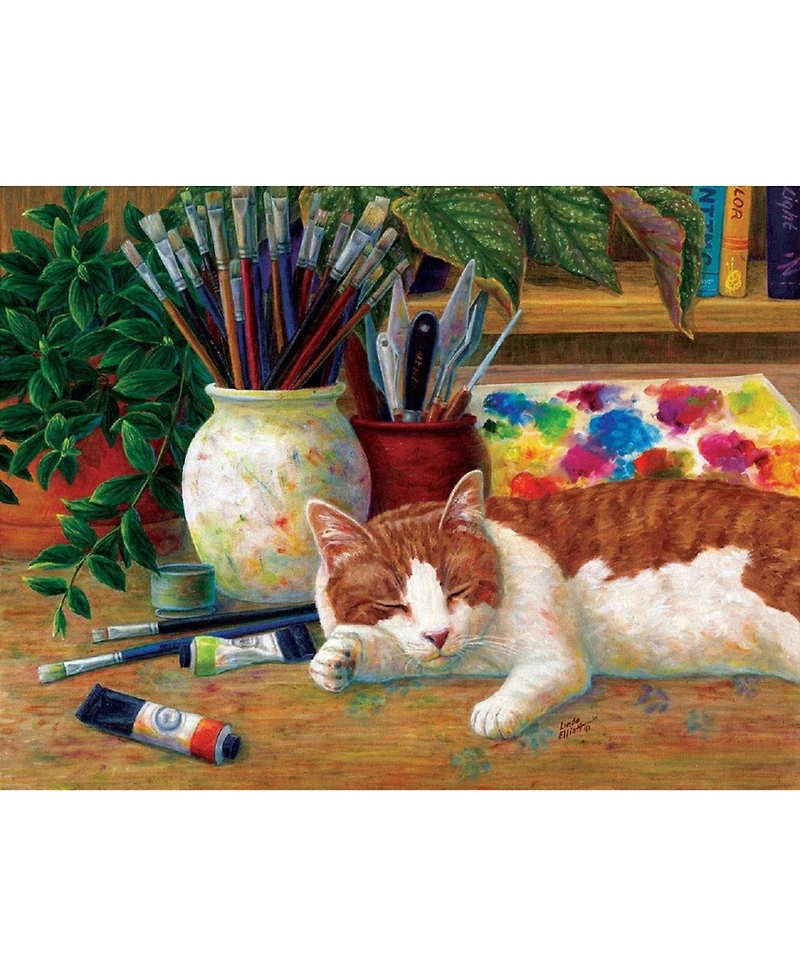 SunsOut Painter's Helper 500 piece Jigsaw Puzzle for Adults