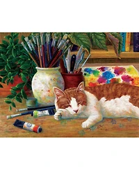 SunsOut Painter's Helper 500 piece Jigsaw Puzzle for Adults