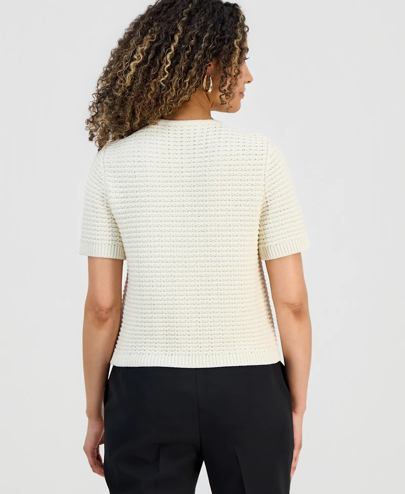 I.n.c. International Concepts Petite Short-Sleeve Cardigan, Macy's Exclusive