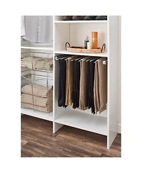 Rev-a-Shelf 30" Pullout Closet Wire Pant Rack for 16 Pairs, Chrome, Psc-3014CR
