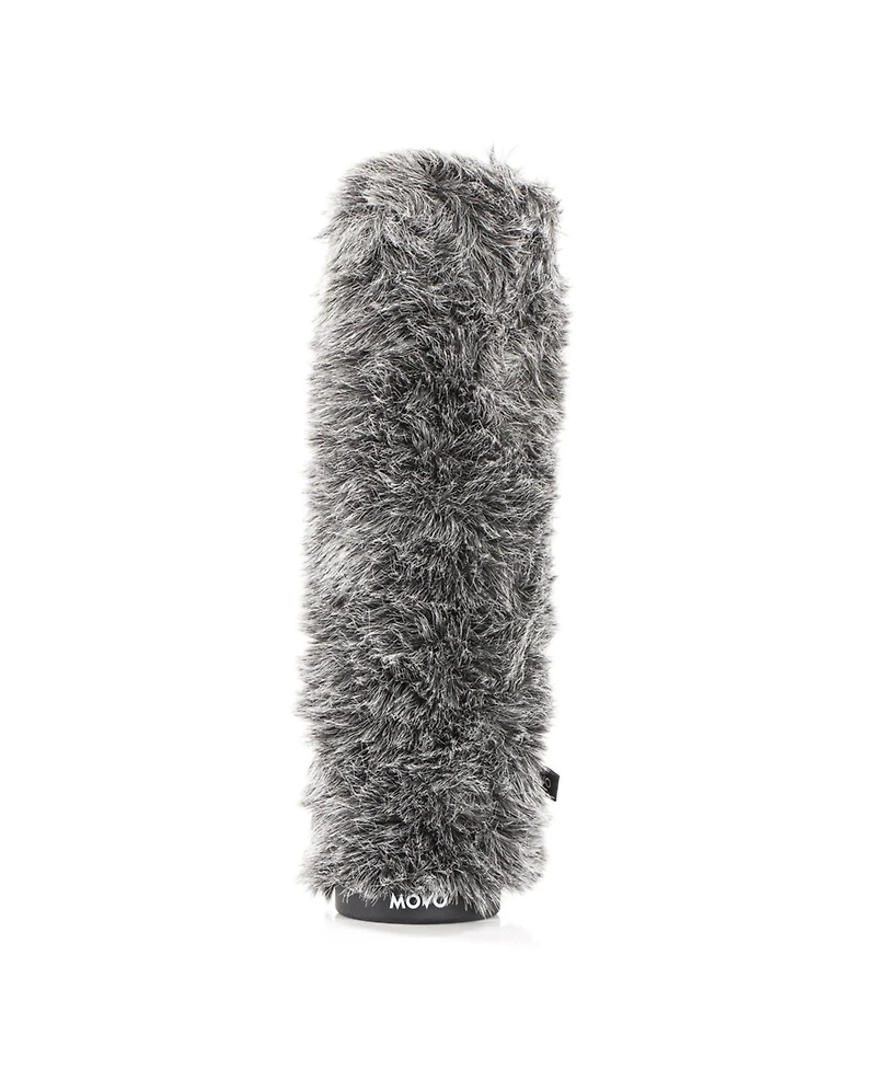 Movo Ws-G270 Furry Rigid Windscreen for Microphones 18-23mm in Diameter and up to 10.6" (27cm) Long