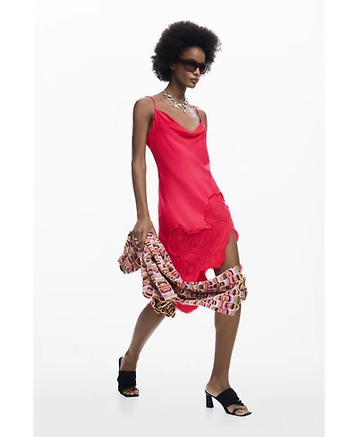 Desigual Women's Asymmetric slip dress