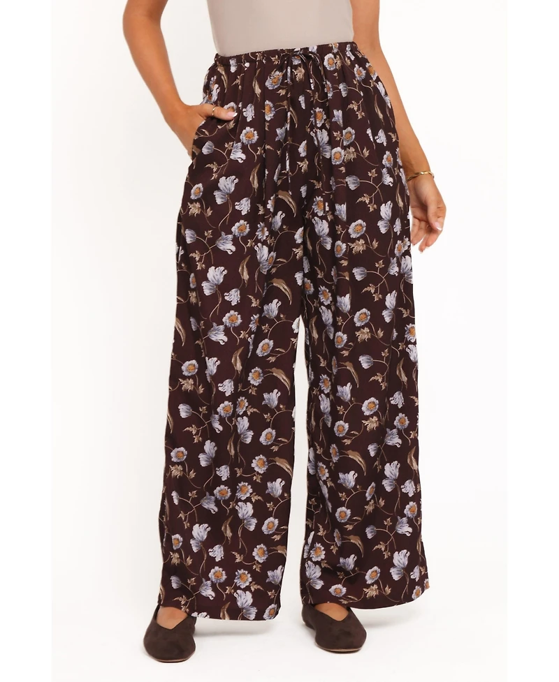 Petal and Pup Women's Calantha Wide Leg Pants - Fall Floral