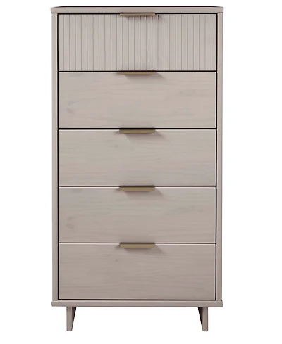 Manhattan Comfort Granville 24" Solid Wood 5-Drawer Chest