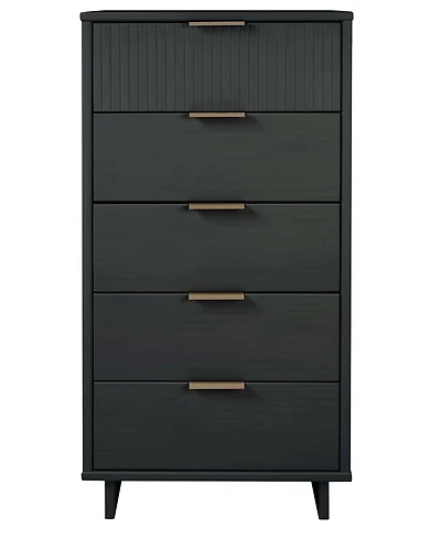 Manhattan Comfort Granville 24" Solid Wood 5-Drawer Chest