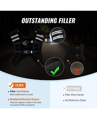 Mecale Weighted Vest, 30lb Adjustable Training Vest with Reflective Stripe