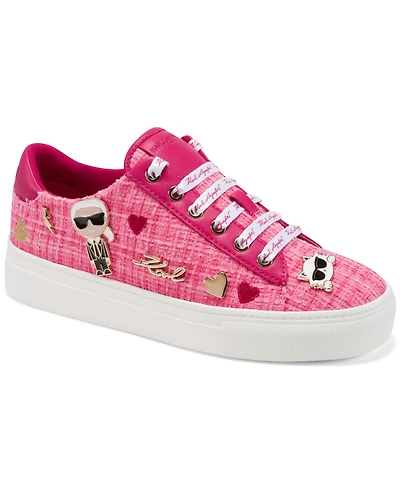 Karl Lagerfeld Paris Women's Cate Pins Lace-Up Sneakers