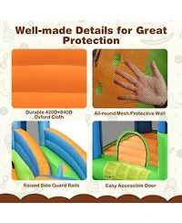 Skonyon Inflatable Water Slide with Dual Climbing Walls and Blower Excluded