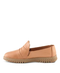 Spring Step Women's Patton Slip-On Shoes With Twin Elastic Gore, Ruching Leather and Removable Insole