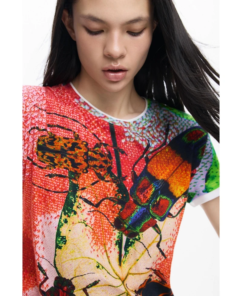 Desigual Women's T-shirt designed by Mr. Christian Lacroix