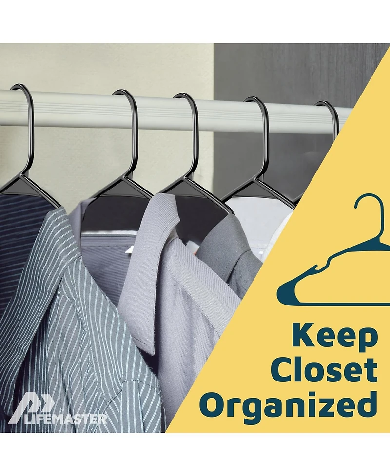 Lifemaster Plastic Clothes Hanger 50-Piece Set