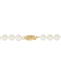 Honora White Cultured Freshwater Pearl (6-7mm) Necklace in 14k Yellow Gold