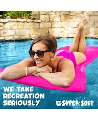 Trc Recreation Serenity 1.5" Thick Vinyl Swimming Pool Float Mat, Flamingo Pink