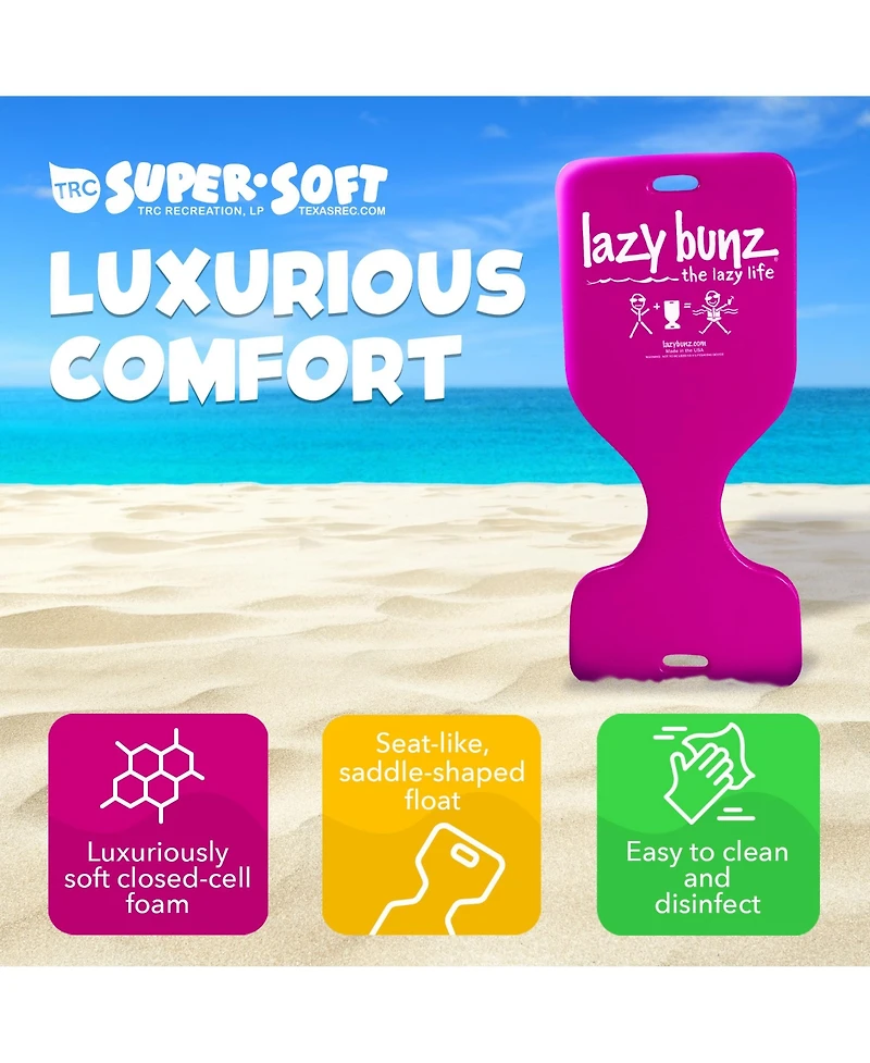 Trc Recreation Lazy Bunz Foam Water Saddle Swimming Pool Float