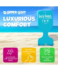 Trc Recreation Lazy Bunz Foam Water Saddle Swimming Pool Float, Tropical Teal