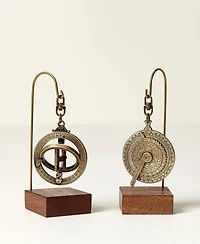 Uncommon Goods Celestial Brass Desktop Timekeeper Clock