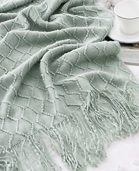 Battilo Multi Chevron Texture Lightweight Throw, 50" x 60"