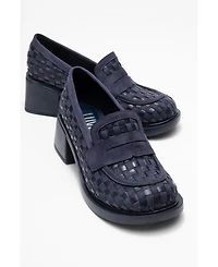 Prologue Shoes Marlon Woven Block Heel Loafer