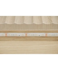 Streamdale Furniture Fluted 6-Drawer Double Dresser with Led