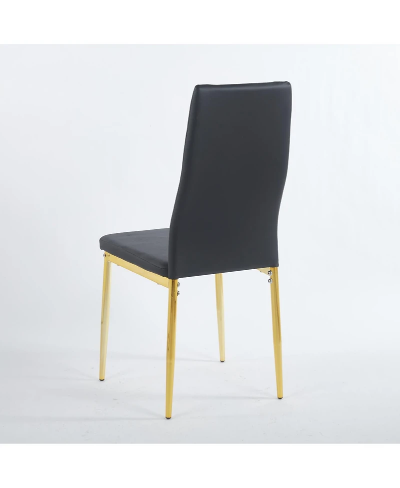 Streamdale Furniture Mid-Century Glass Top Dining Set