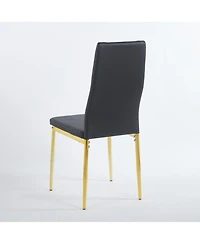 Streamdale Furniture Mid-Century Glass Top Dining Set