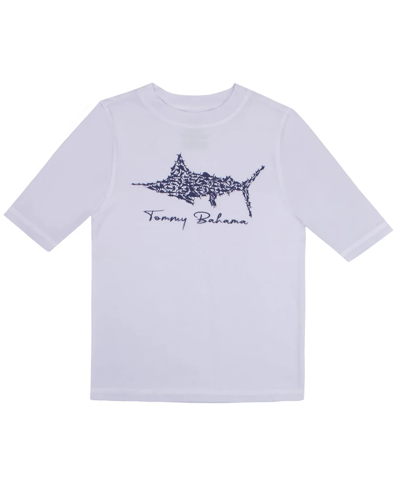 Tommy Bahama Girls Rash Guard and Swim Trunks 2-Piece Swimsuit Set