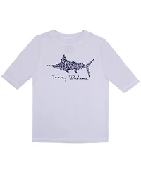 Tommy Bahama Girls Rash Guard and Swim Trunks 2-Piece Swimsuit Set