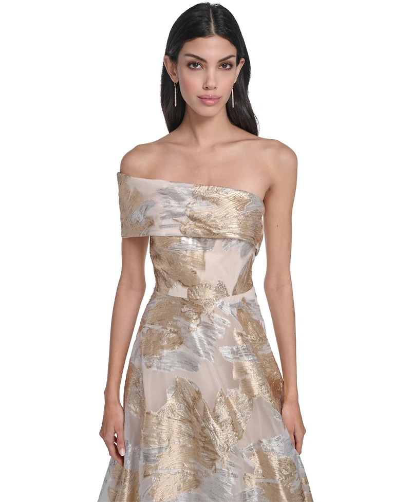 Eliza J Women's One-Shoulder Ball Gown