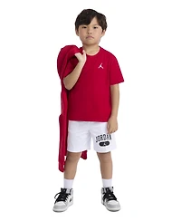 Jordan Boys 2T-7 Jumpman Air Embroidered Short Sleeve T-Shirt