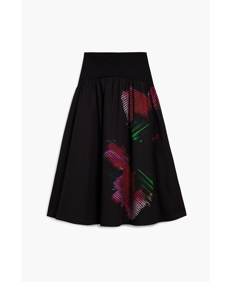 Desigual Women's Pixelated midi skirt