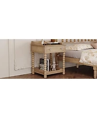 Streamdale Furniture Nightstand with Drawer & Shelf