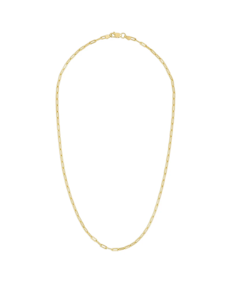 Sterling Forever Thin Paperclip Chain Necklace