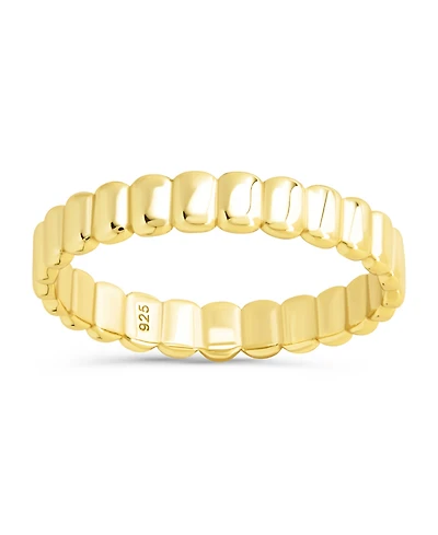 Sterling Forever Stacey Textured Band Ring