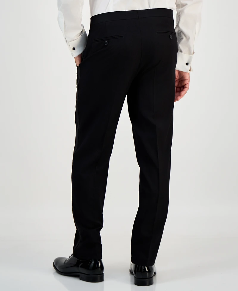 Alfani Men's Classic-Fit Stretch Black Tuxedo Pants, Created for Macy's